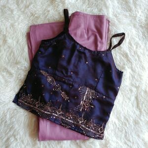 NEW & Vintage Designer Camisole & Leather Pants